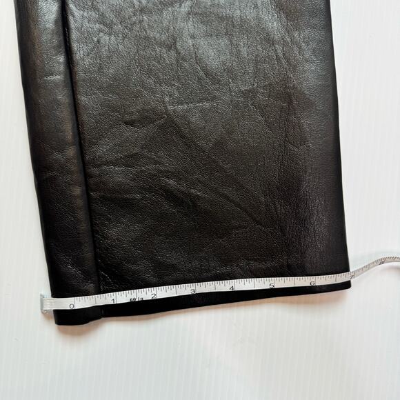 Wilfred Aritzia Melina Faux Leather Pants Black Women’s 8 Minimalist Futurism - Picture 6 of 16